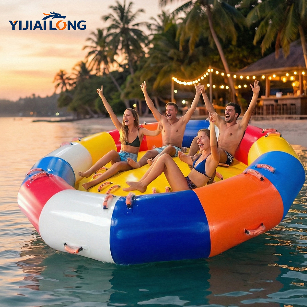 Party Games For Large Groups - 10FT Inflatable Disco Boat Spinning UFO