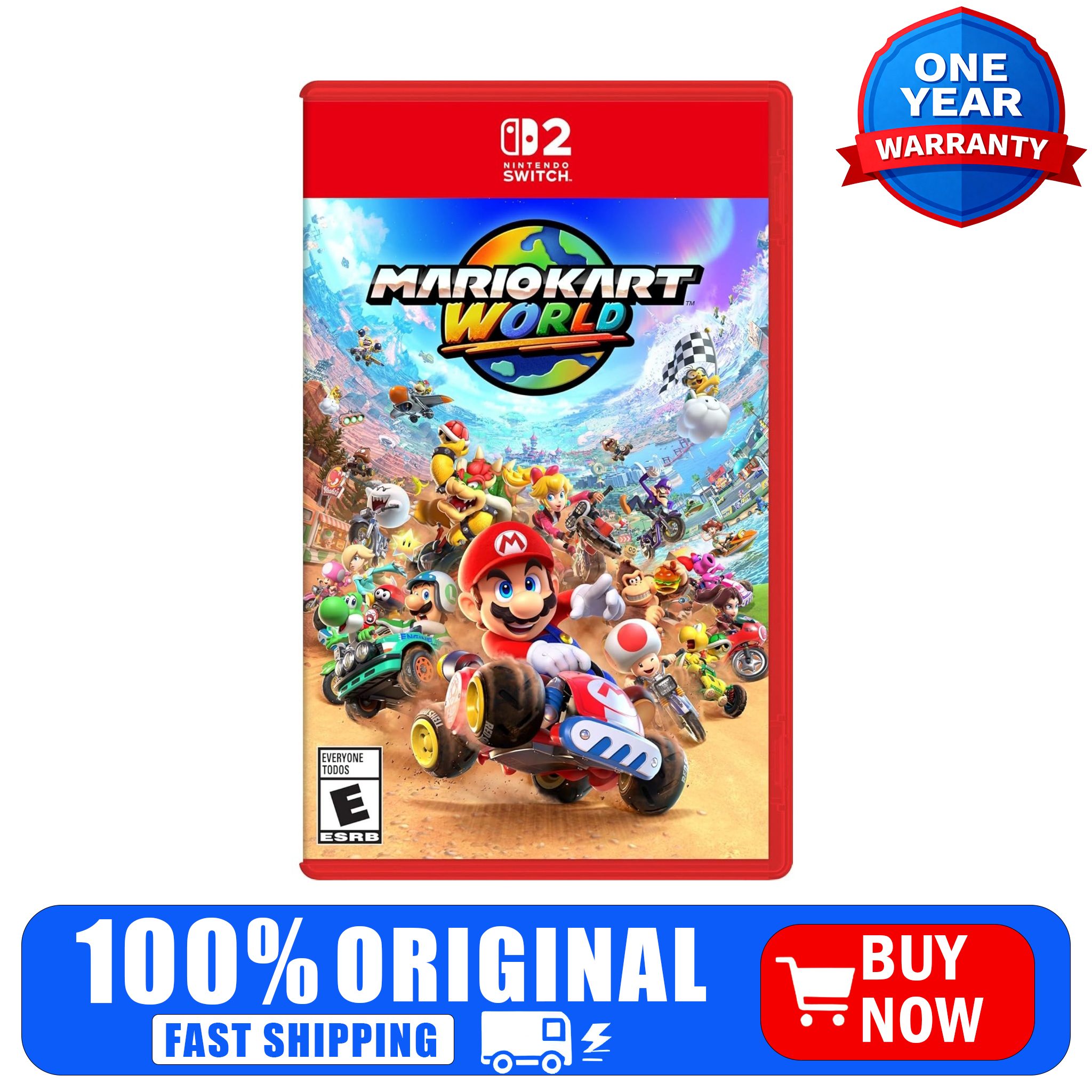 Party Games Physical - Mario Kart World Physical Video Game