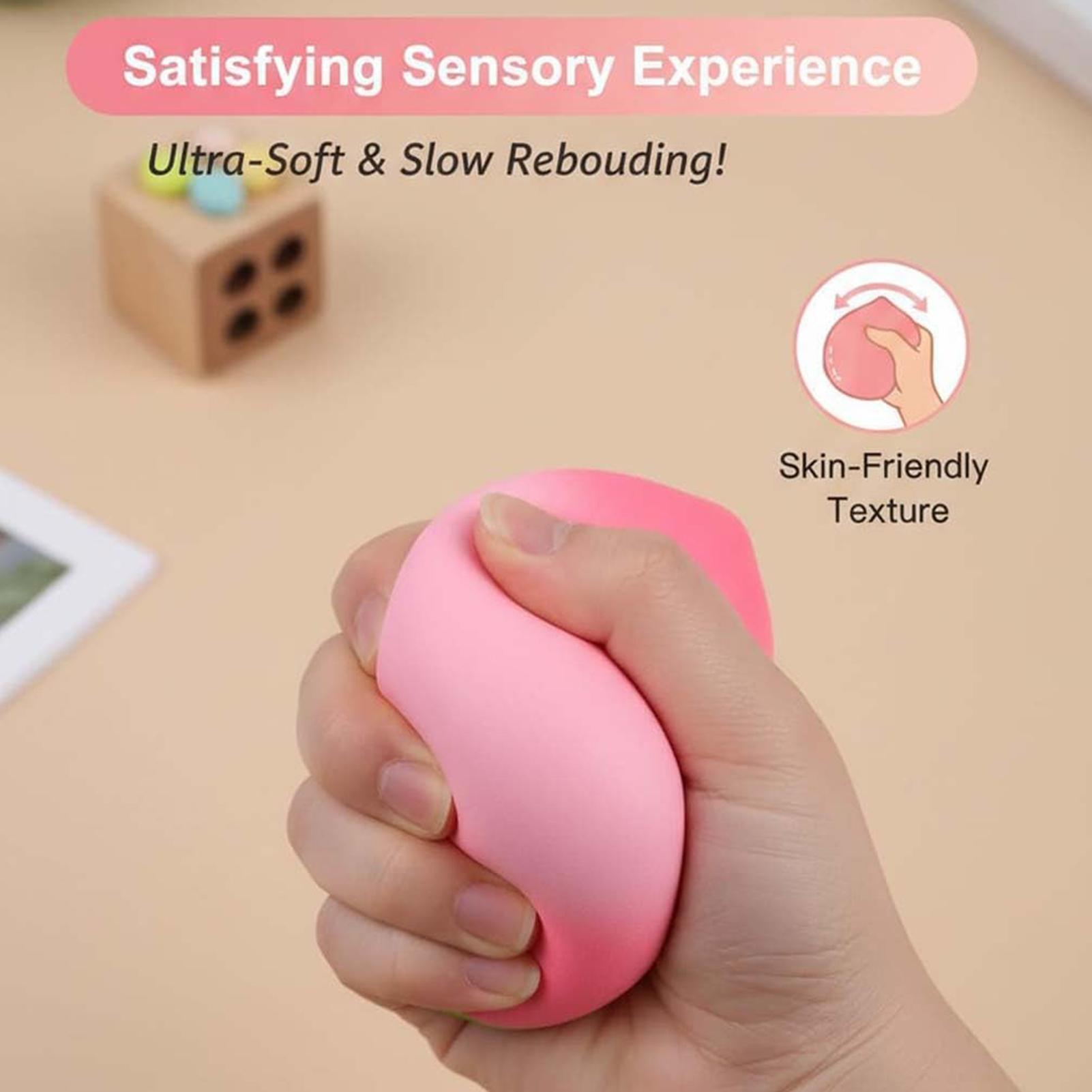 Party Games Adult Birthday - 8x6cm Peach Squeeze Toy Slow Rising