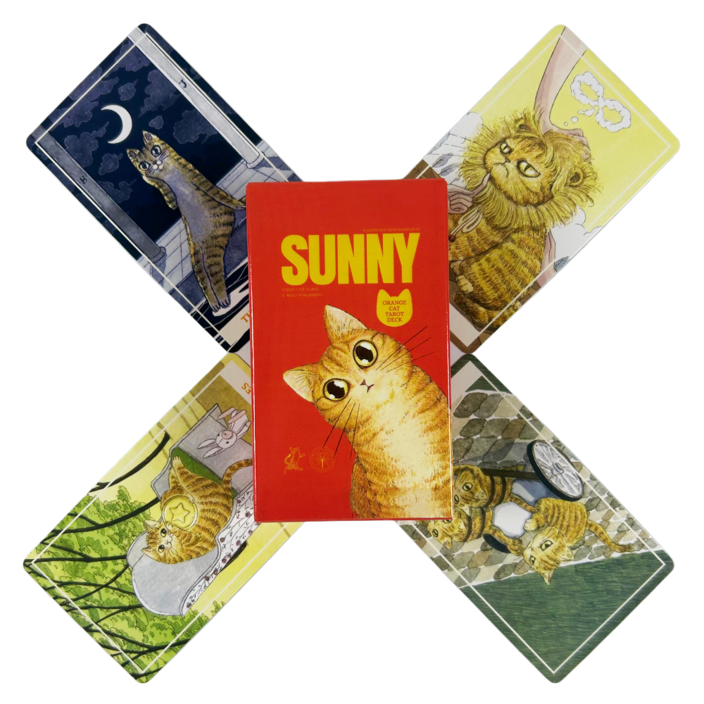 Party Games Sunny - Sunny Orange Cat Tarot Deck A