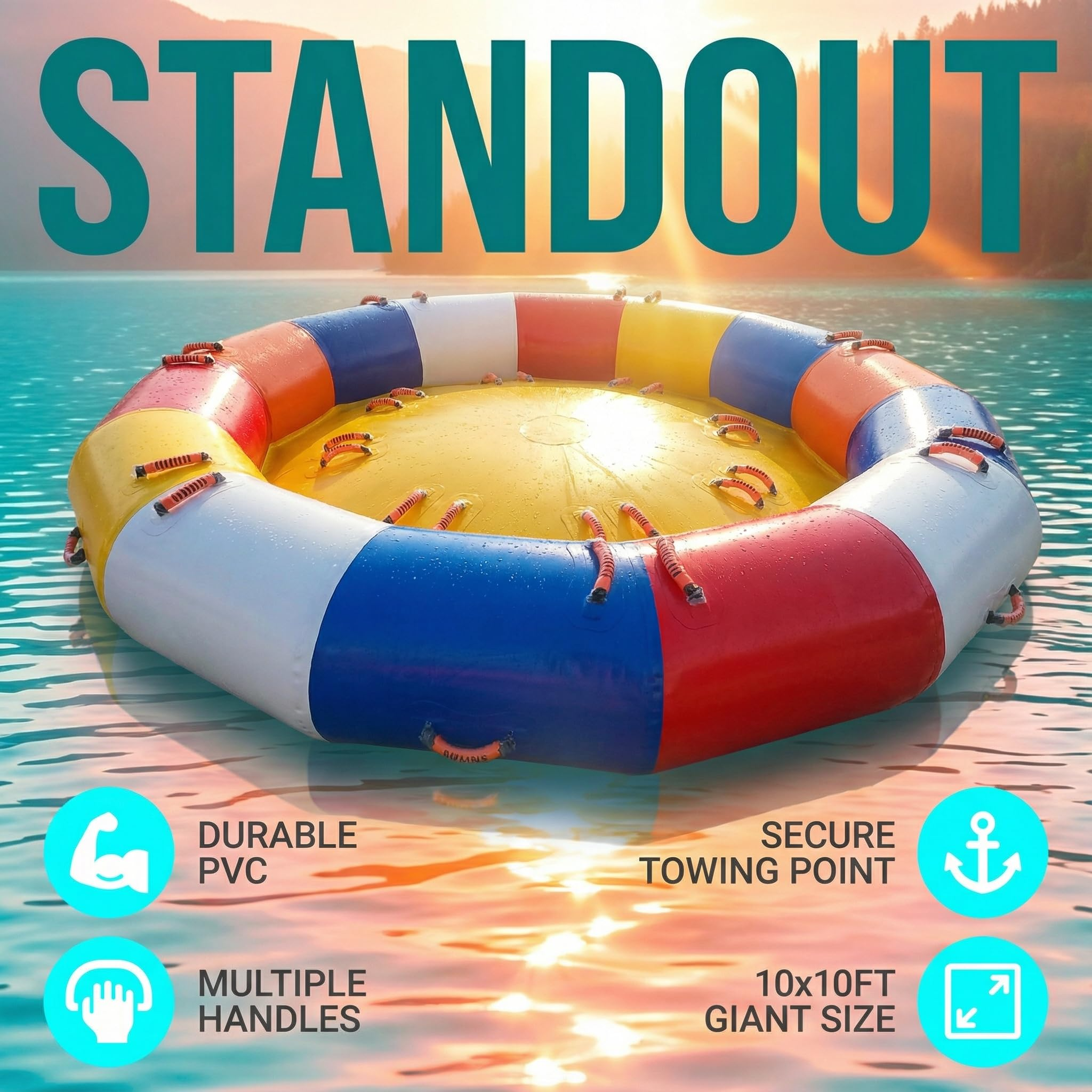 10FT Inflatable Disco Boat Spi - Party Games For Large Groups ulasan dan harga
