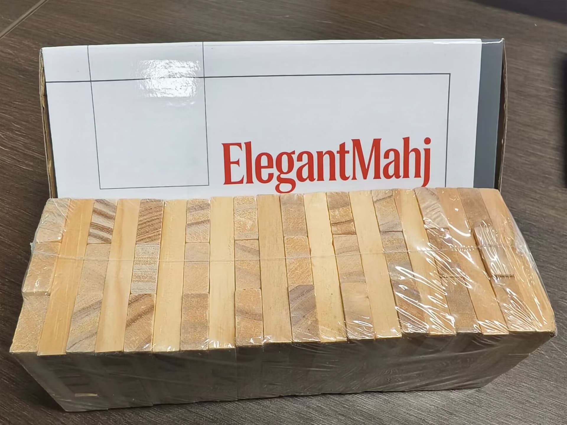ElegantMahj Timber Tower Wood  - Party Family Games ulasan dan harga