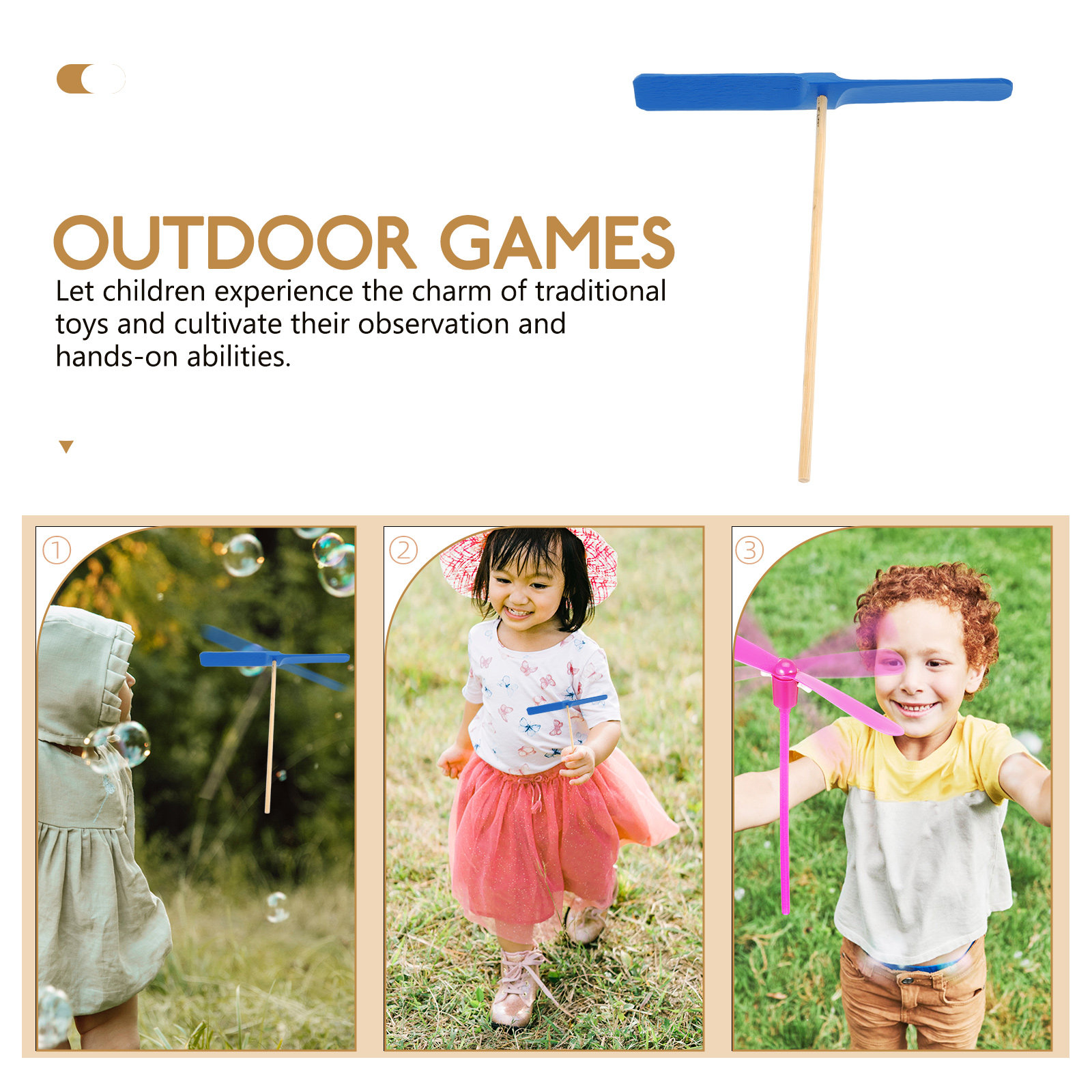 10Pcs Bamboo Dragonfly Flying  - Party Games Physical ulasan dan harga