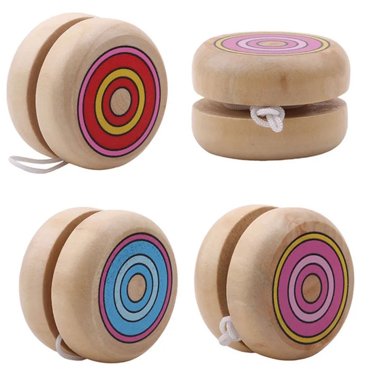 2pcs Wooden Circular Yo-Yo Bal - Party Games Physical ulasan dan harga