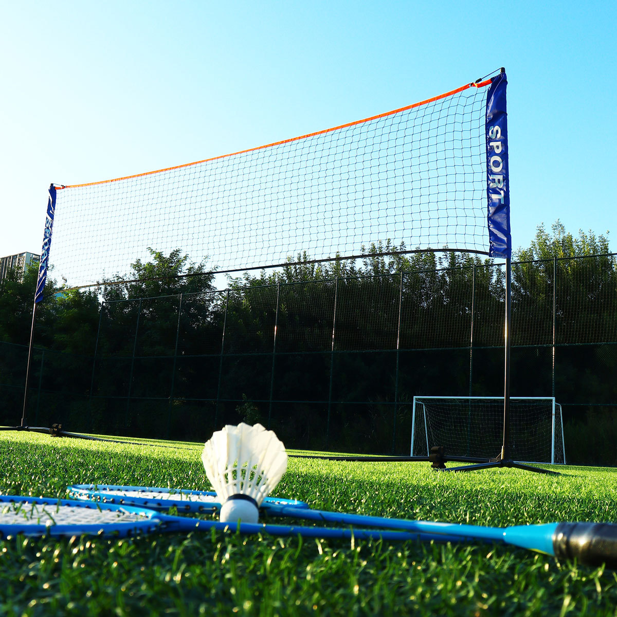 Portable Badminton Net Set for - Badminton Set Garden ulasan dan harga