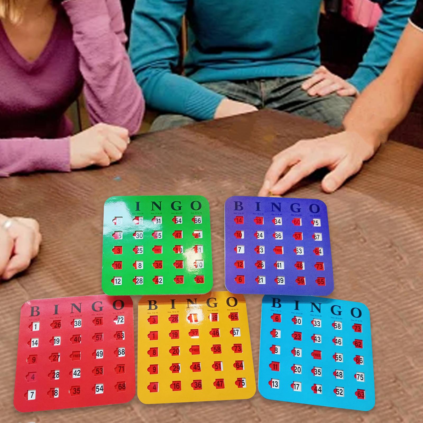 5 Pieces Bingo Game Cards Larg - Party Games For Large Groups ulasan dan harga