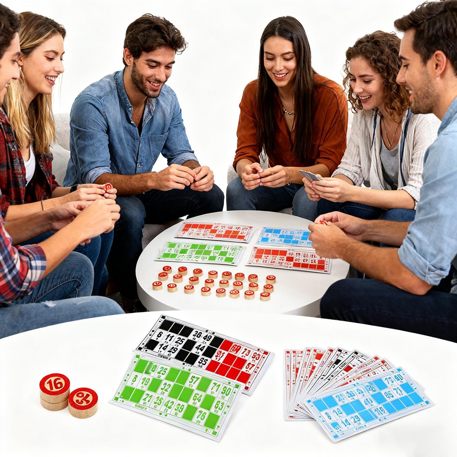 Vintage Wooden Bingo Game Set  - Party Games For Large Groups ulasan dan harga