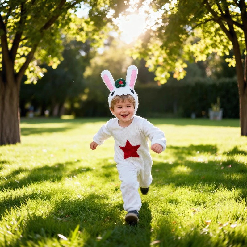 Kids White Easter  Costume wit - Party Games Easter For Kids ulasan dan harga