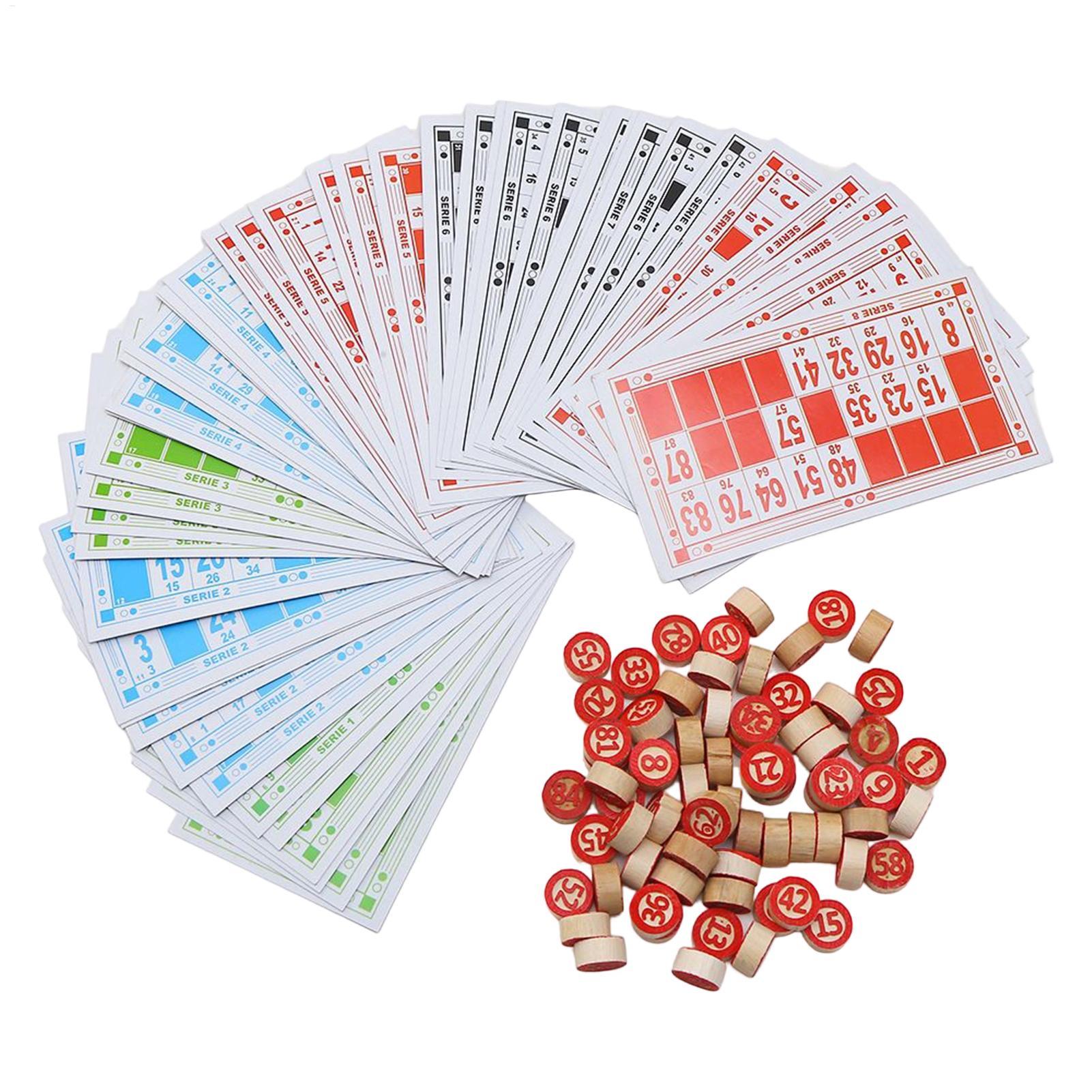 Vintage Wooden Bingo Game Set  - Party Games For Large Groups ulasan dan harga