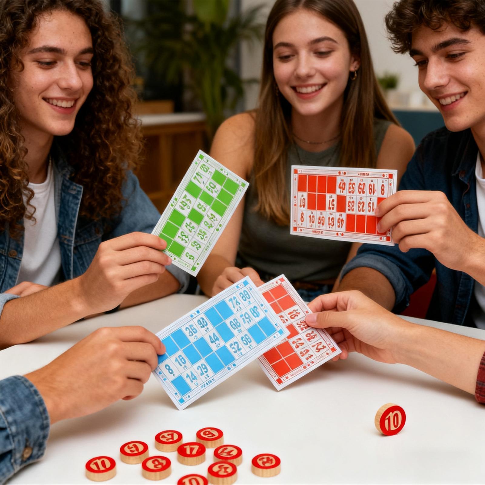 Vintage Wooden Bingo Game Set  - Party Games For Large Groups ulasan dan harga