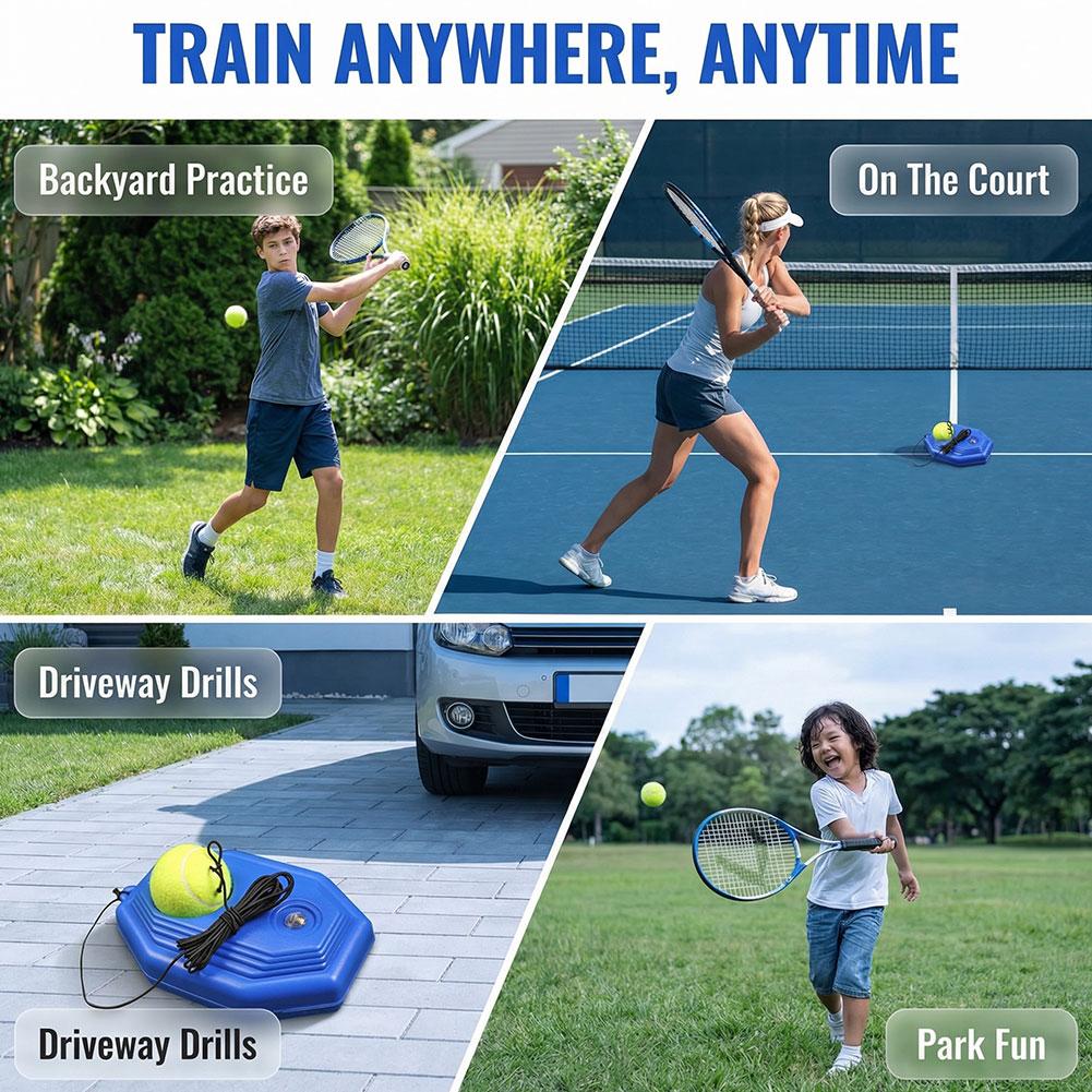 Tennis Trainer Baseboard Set w - Badminton Set Garden ulasan dan harga