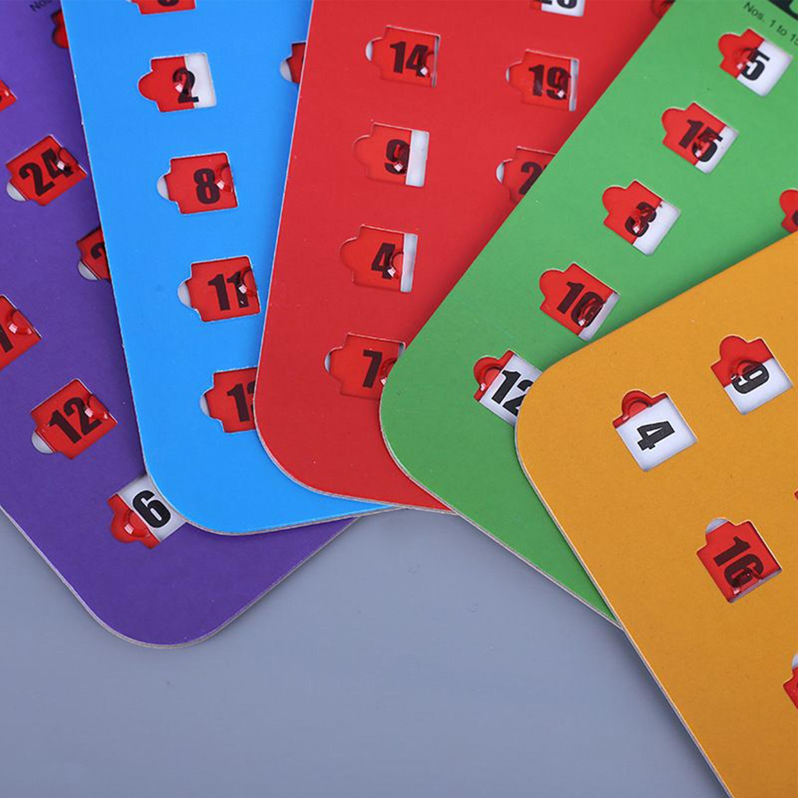5 Pieces Bingo Game Cards Larg - Party Games For Large Groups ulasan dan harga