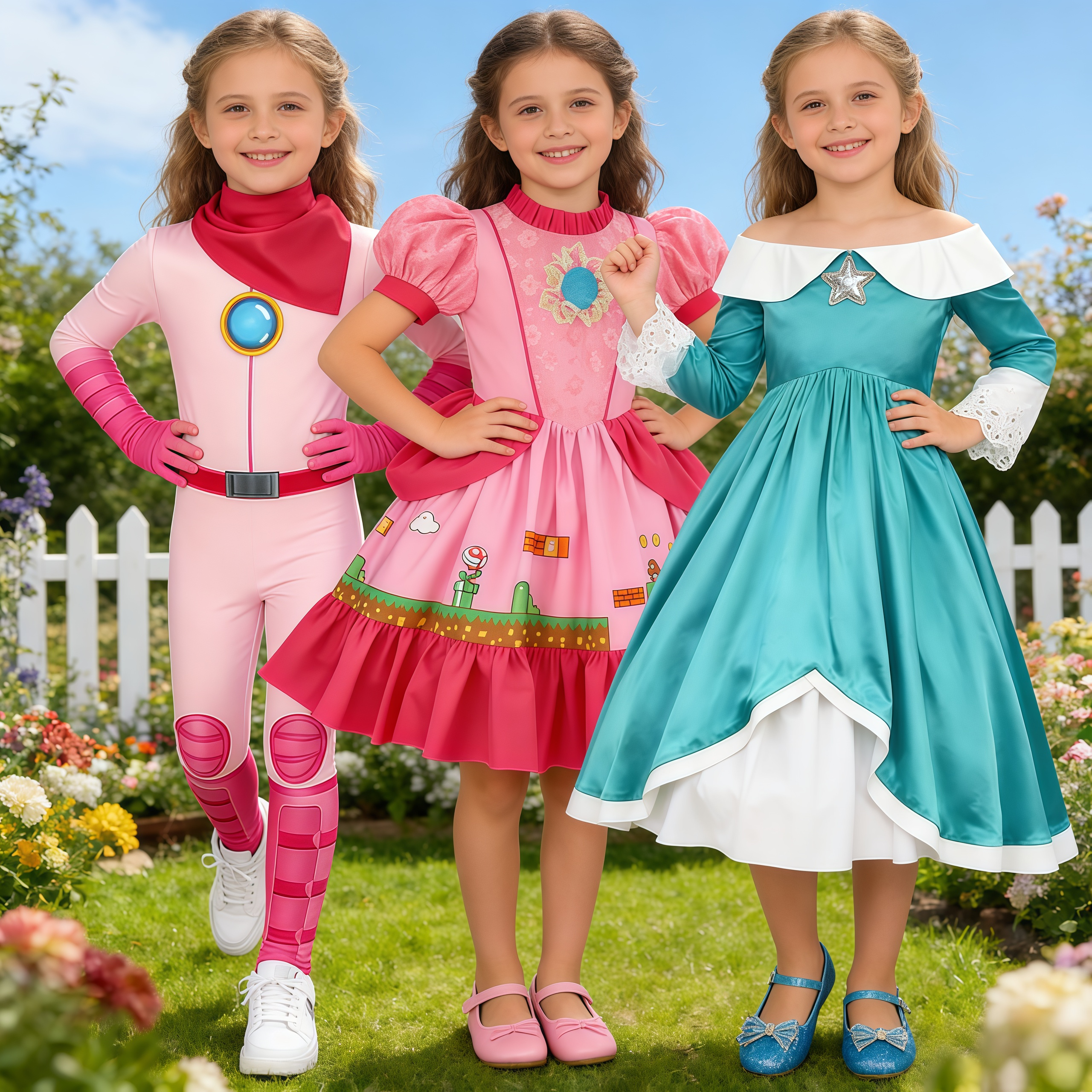 Girls Peach Princess Jumpsuit  - Party Games Adult Birthday ulasan dan harga