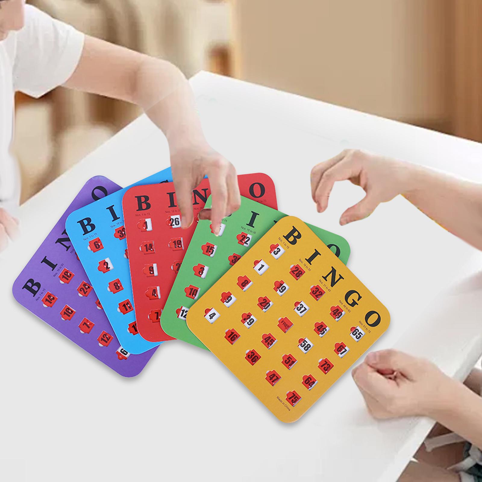 5 Pieces Large Print Bingo Car - Party Games For Large Groups ulasan dan harga