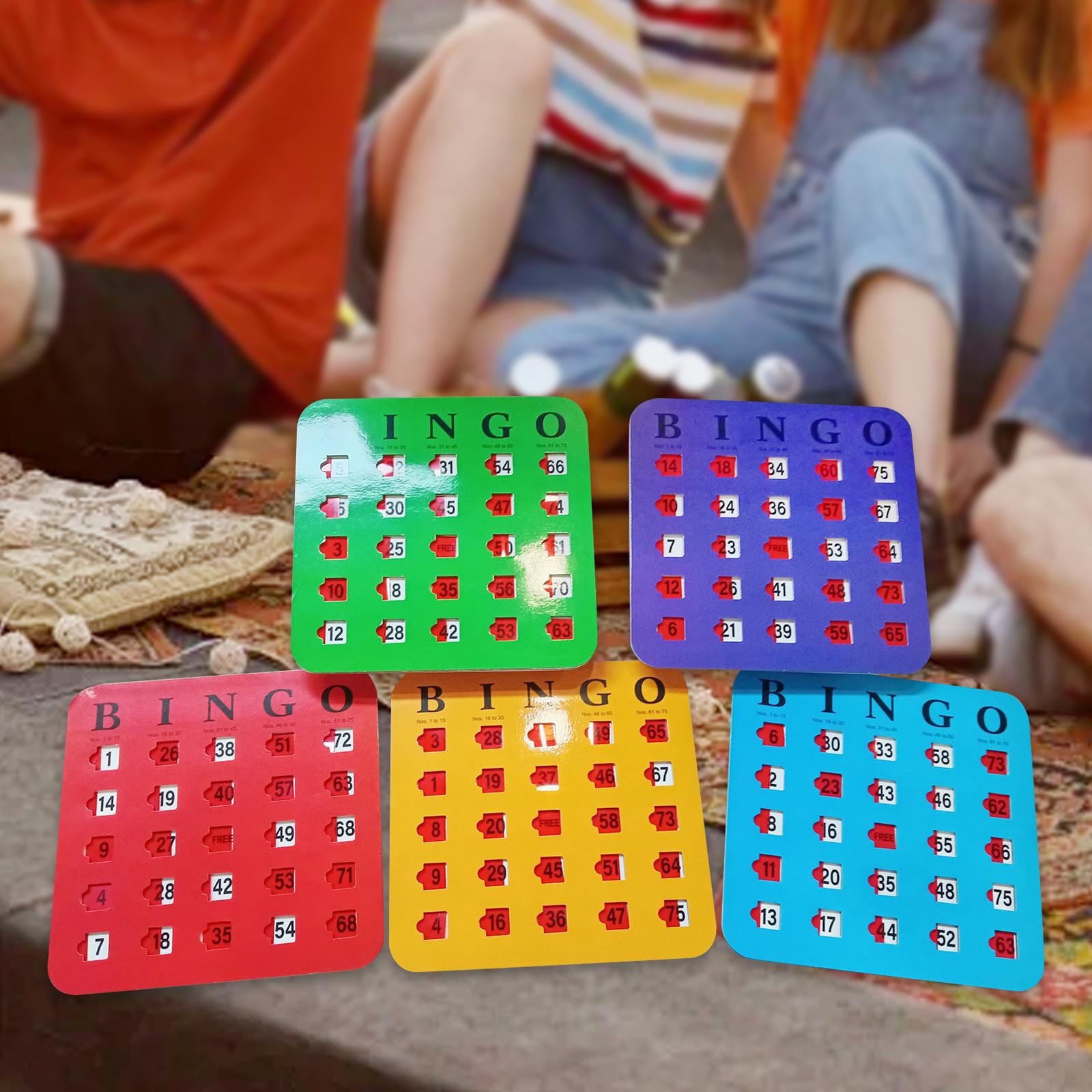 5 Pieces Large Print Bingo Car - Party Games For Large Groups ulasan dan harga
