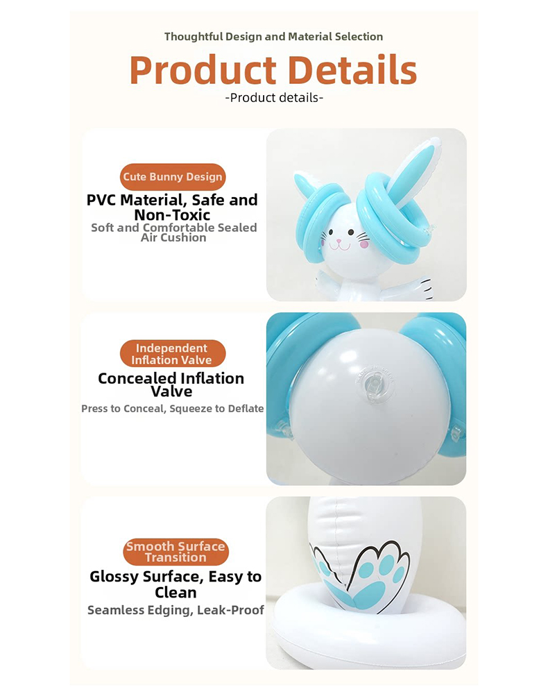 Easter Inflatable Bunny Ring T - Party Games Easter For Kids ulasan dan harga