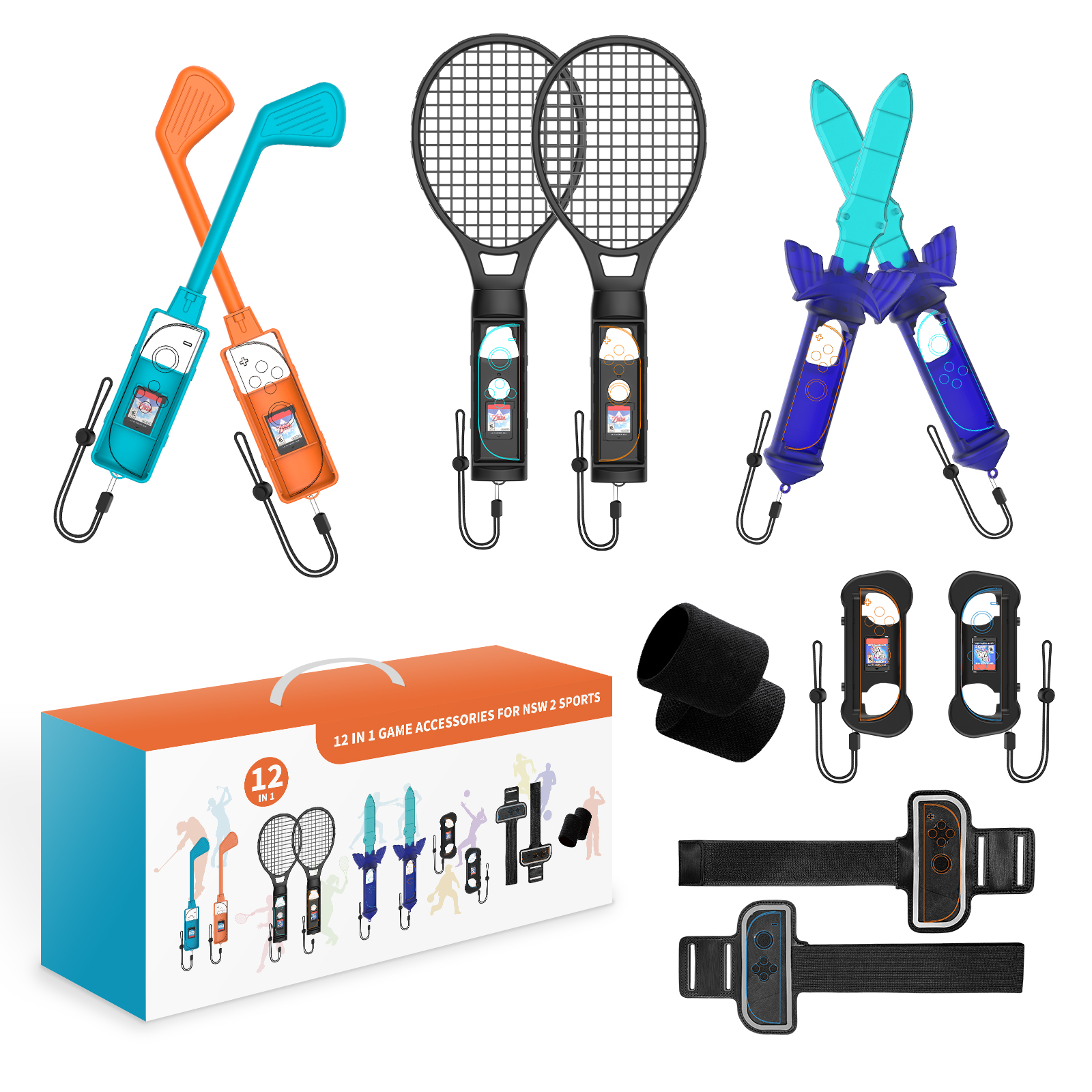 12 in 1 Sports Accessories Set - Party Games Switch 2 ulasan dan harga