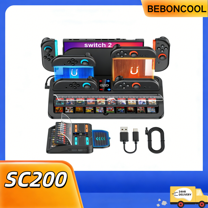 BEBONCOOL SC200 Switch2 Chargi - Party Games Switch 2 ulasan dan harga
