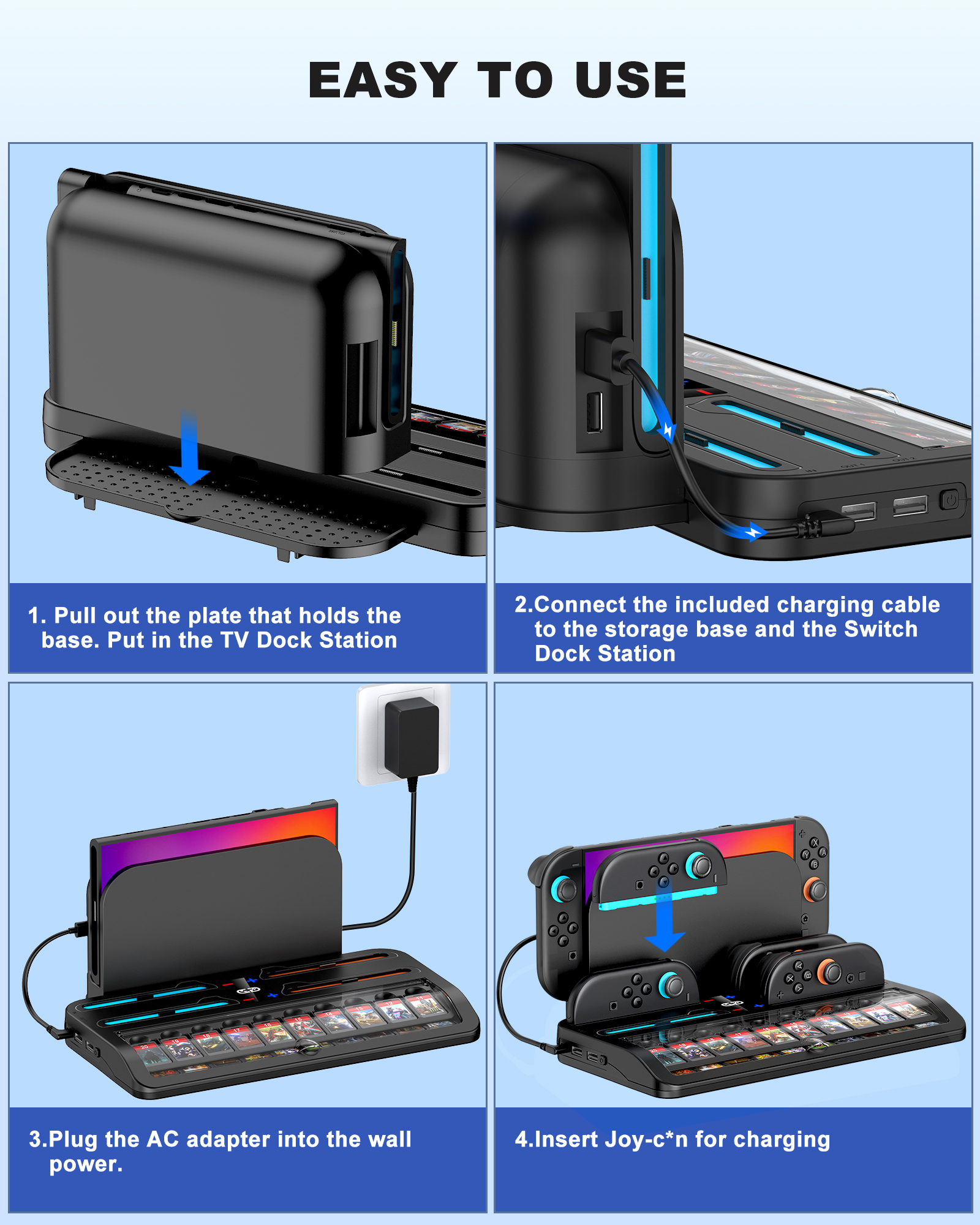 BEBONCOOL SC200 Switch2 Chargi - Party Games Switch 2 ulasan dan harga