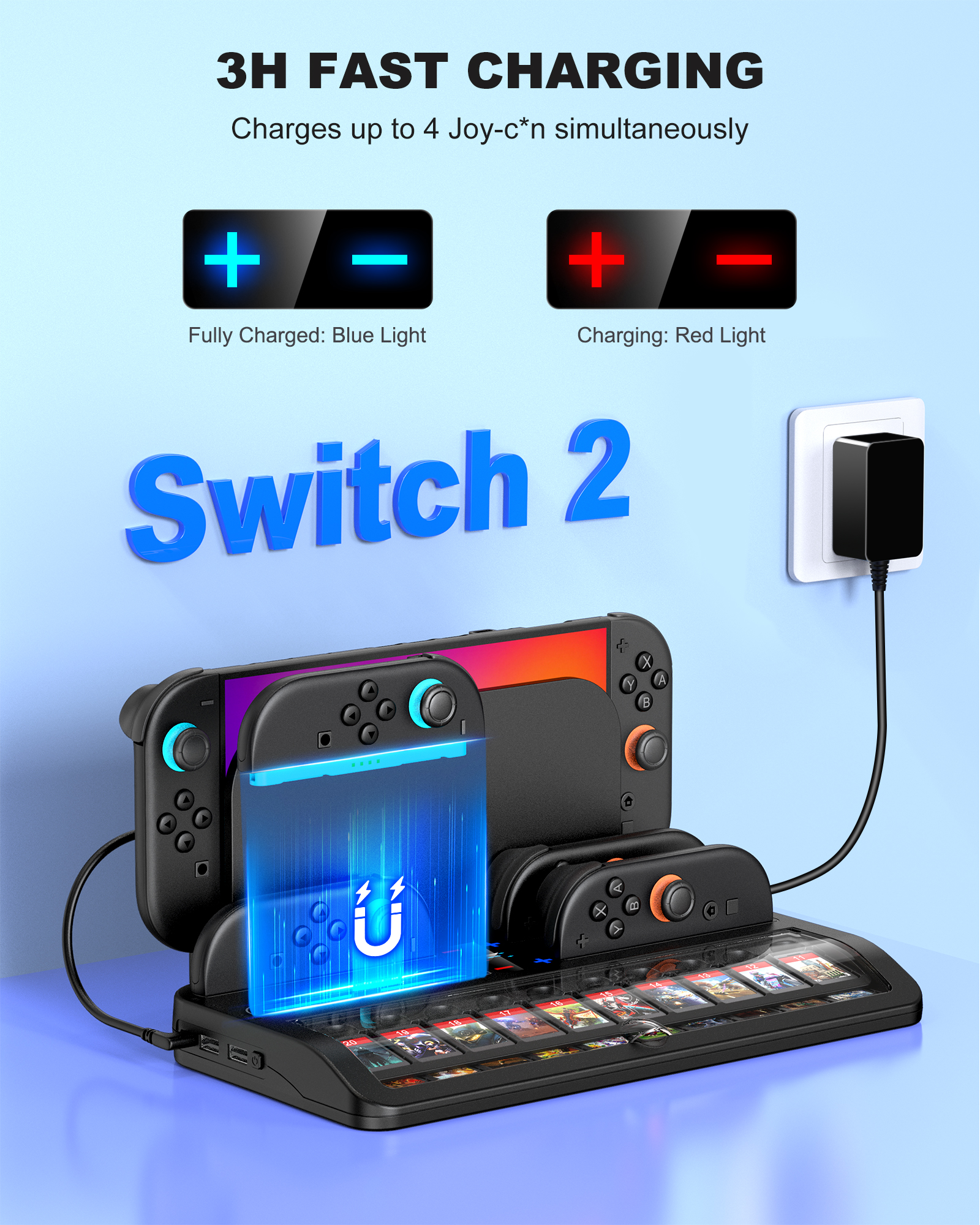 BEBONCOOL SC200 Switch2 Chargi - Party Games Switch 2 ulasan dan harga