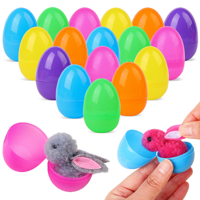 24/48Pcs Cute Easter Egg with  - Party Games Easter For Kids ulasan dan harga