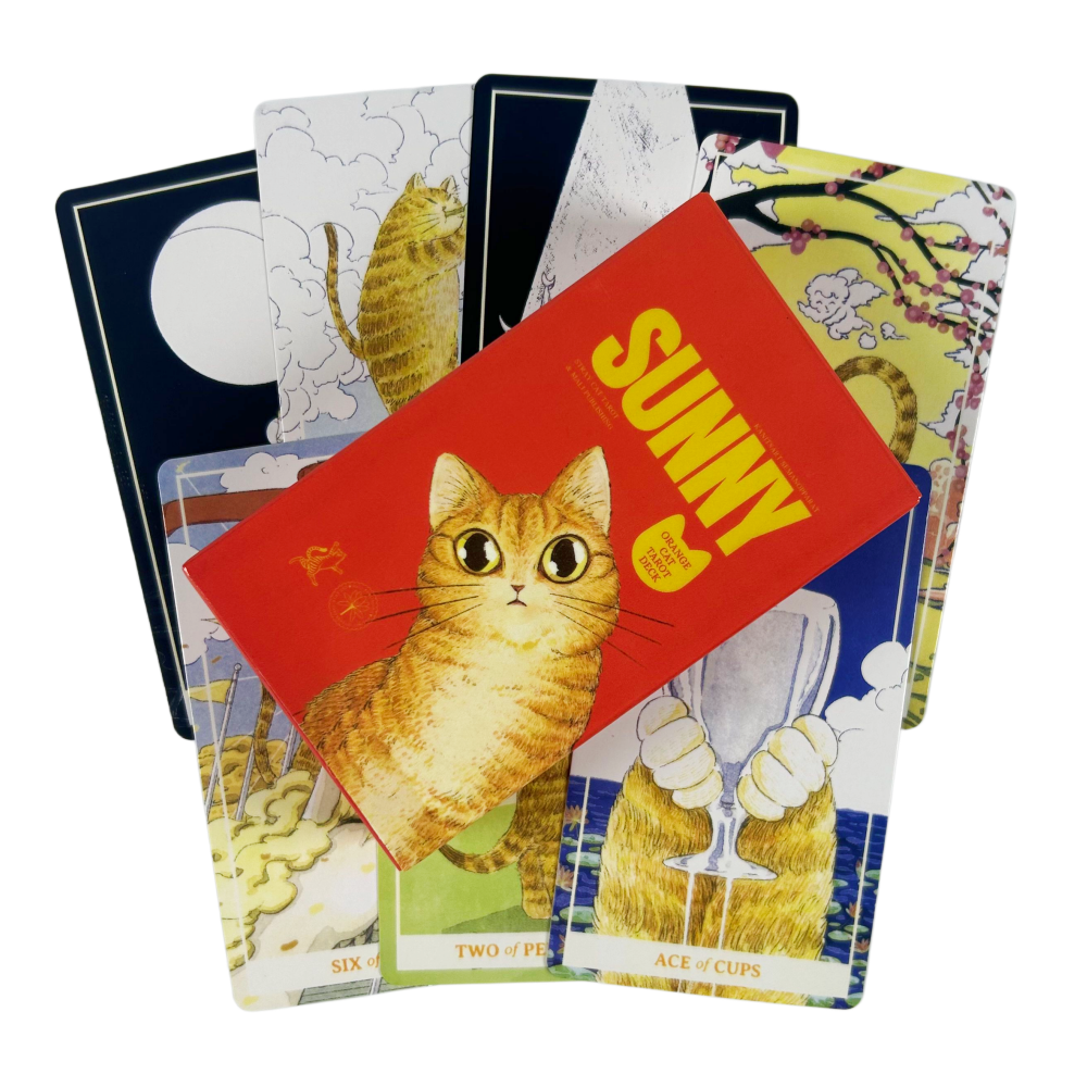Sunny Orange Cat Tarot Deck A  - Party Games Sunny ulasan dan harga