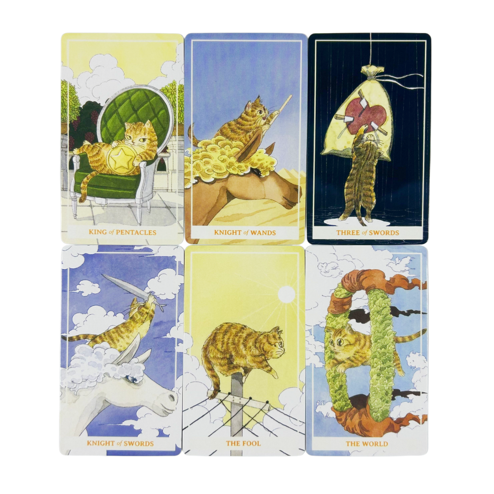 Sunny Orange Cat Tarot Deck A  - Party Games Sunny ulasan dan harga