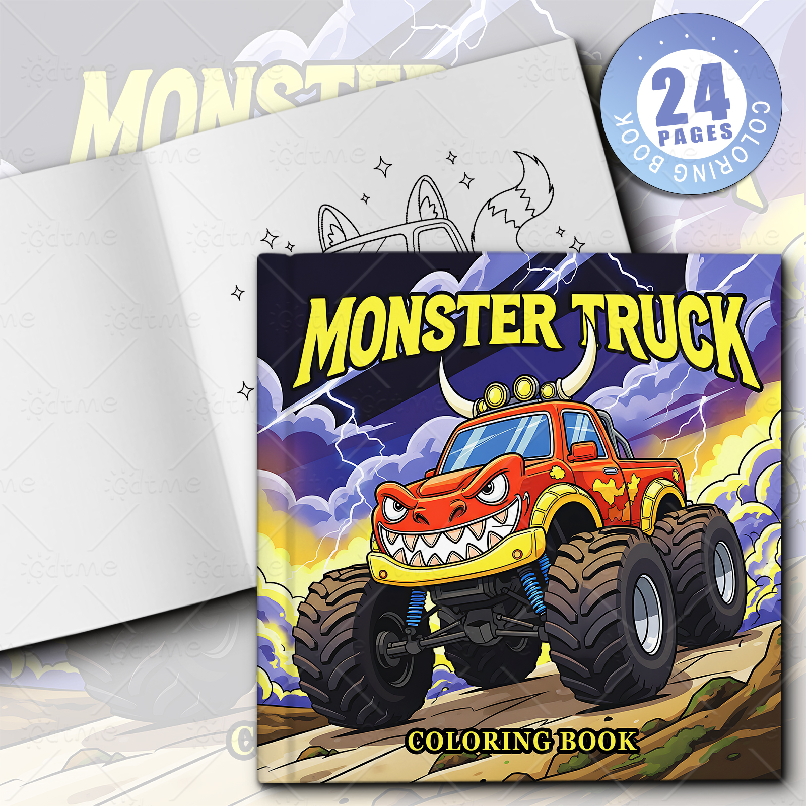 MONSTER TRUCK Coloring Book fo - Party Games Adult Birthday ulasan dan harga