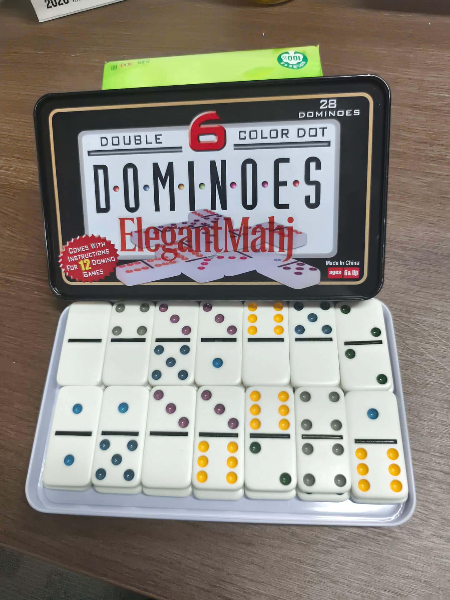 ElegantMahj Double Six Dominoe - Party Family Games ulasan dan harga