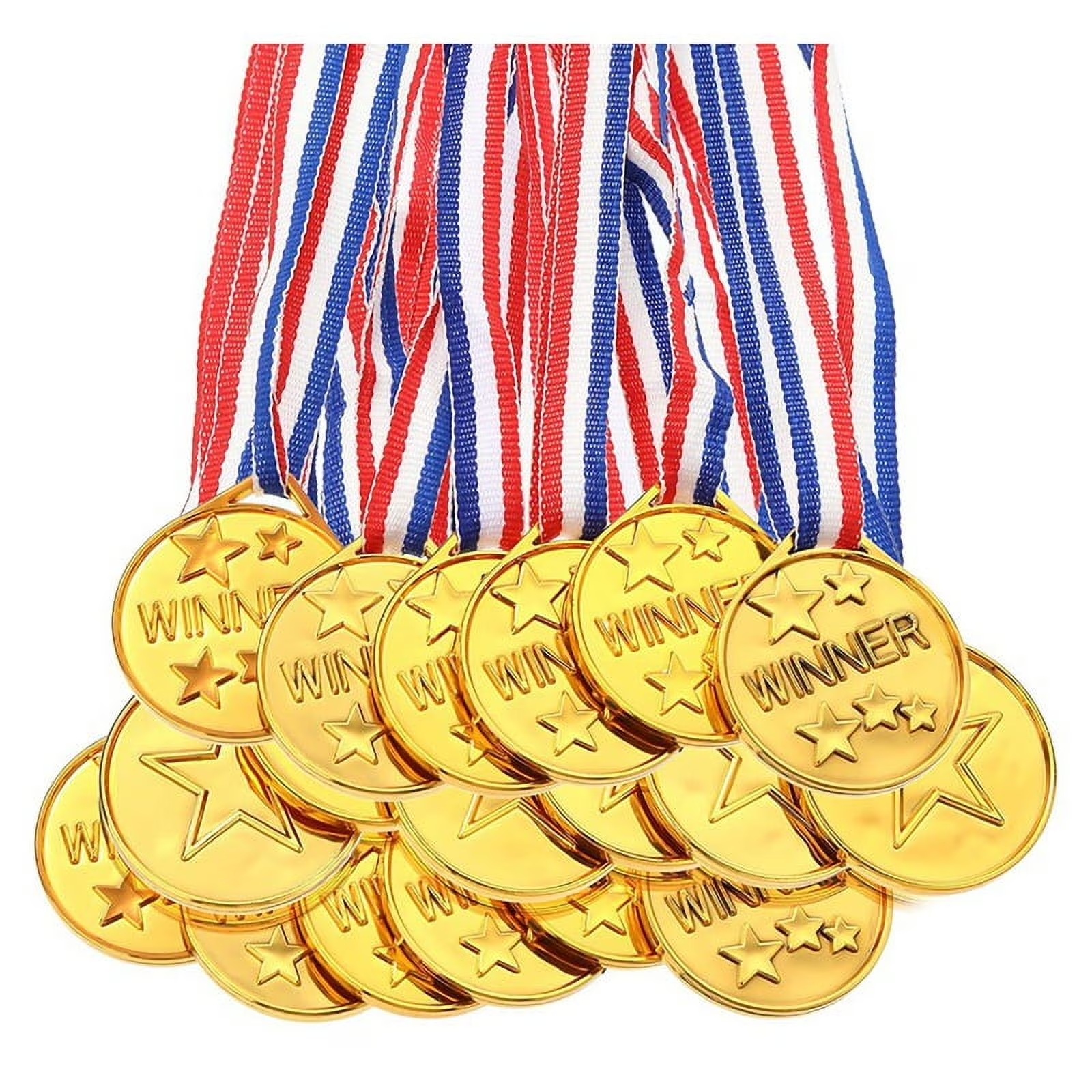 30Pcs Plastic Gold Winners Med - Party Games Easter For Kids ulasan dan harga