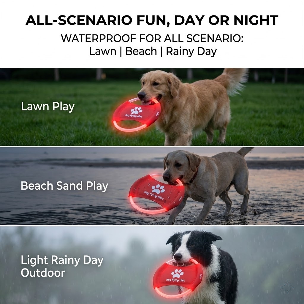 LED Glow Dog Flying Disc USB R - Frisbee Freestyle Disc ulasan dan harga