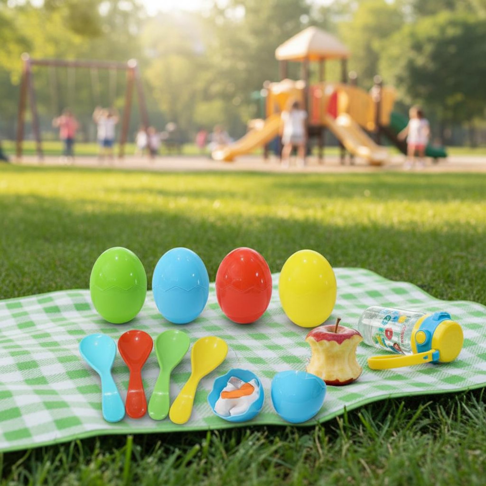4 Sets Oval and Spoon Challeng - Party Family Games ulasan dan harga