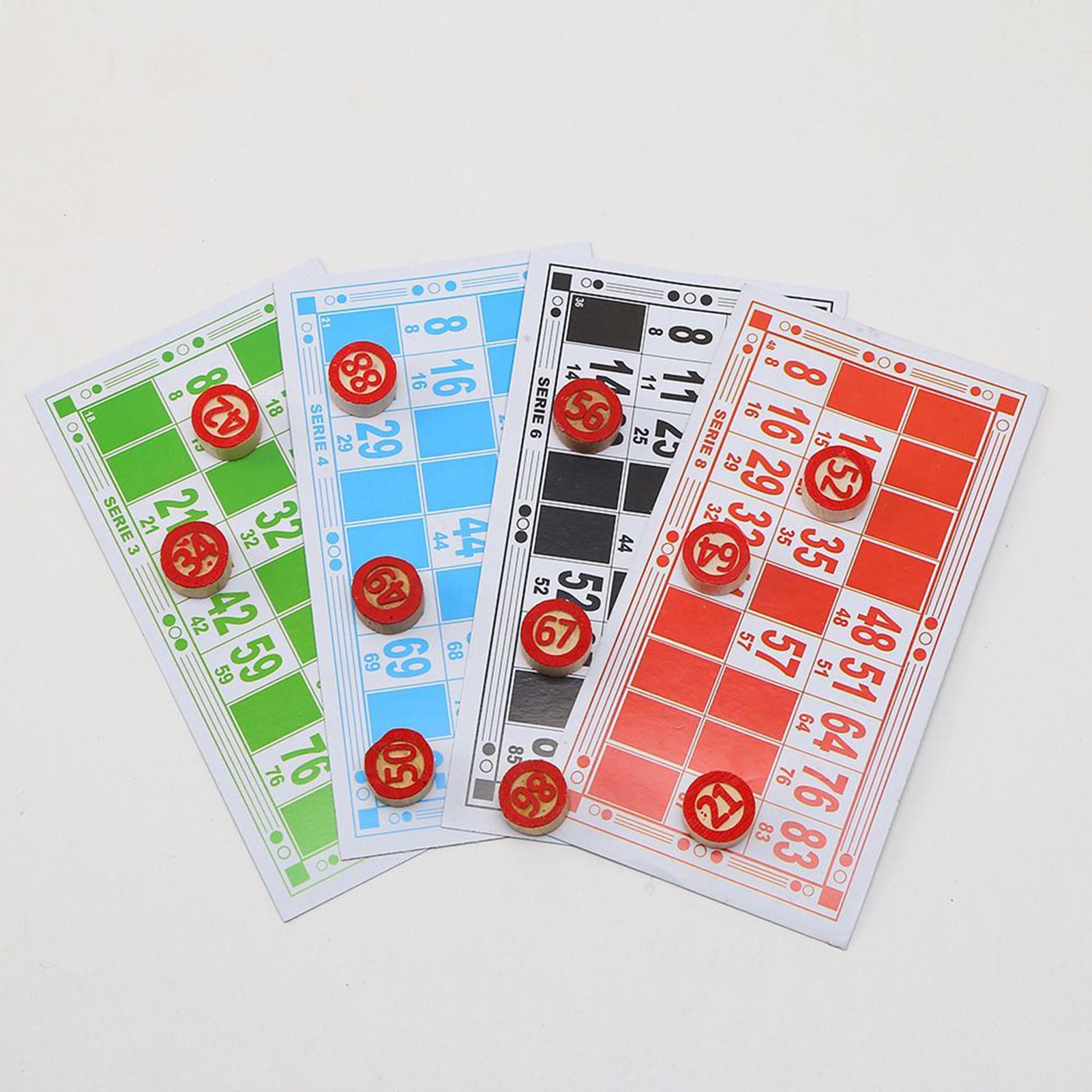 Bingo Card Game Vintage Wooden - Party Games For Large Groups ulasan dan harga